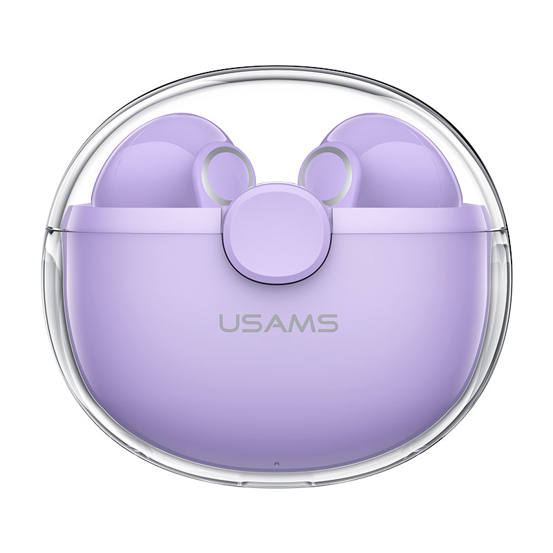 USAMS USAMS-BU12 TWS Trådløs Bluetooth 5.1 øretelefon Touch Semi In-ear Music Calling Headset USAMS USAMS-BU12 TWS Trådløs Bluetooth 5.1 øretelefon Touch Semi In-ear Music Calling Headset